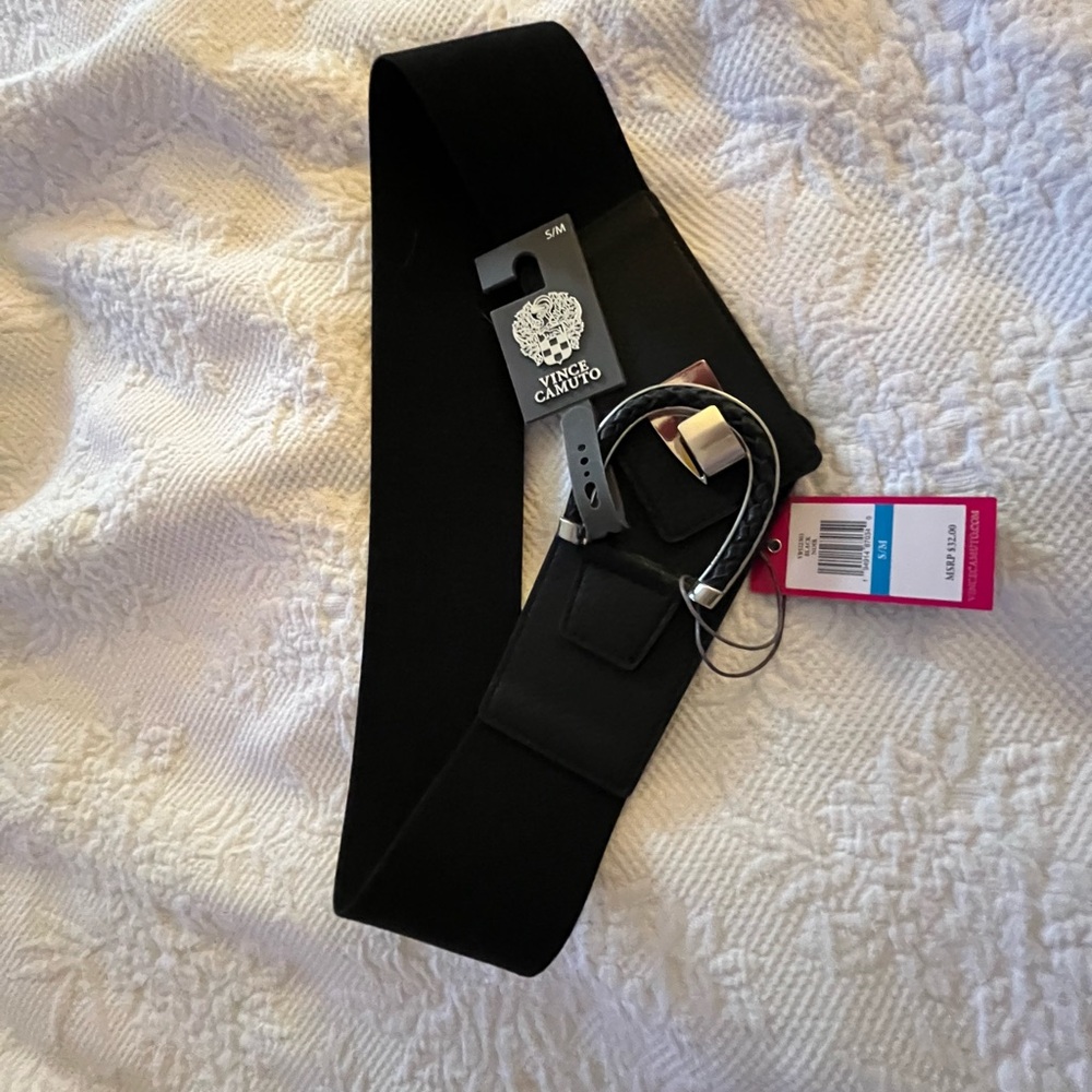 Black Wide Belt with Buckle